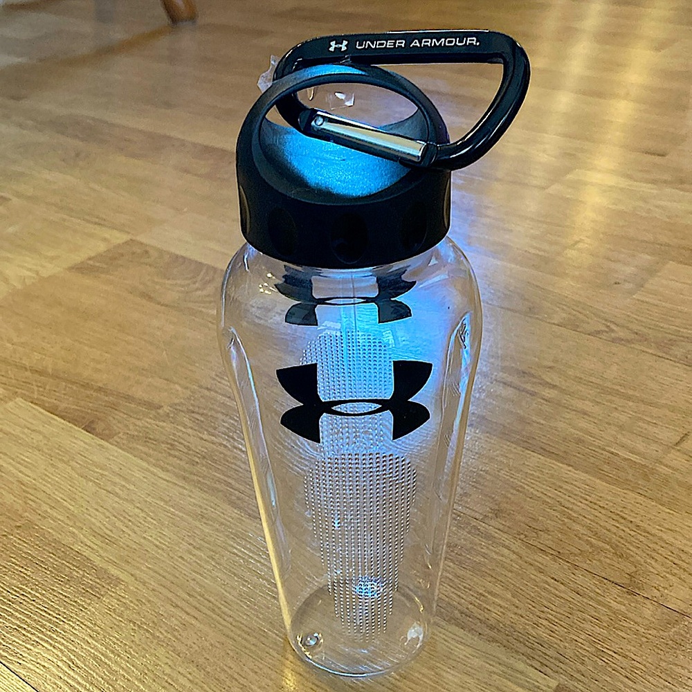 Under Armour Clear Water Bottle with Carabiner Clip